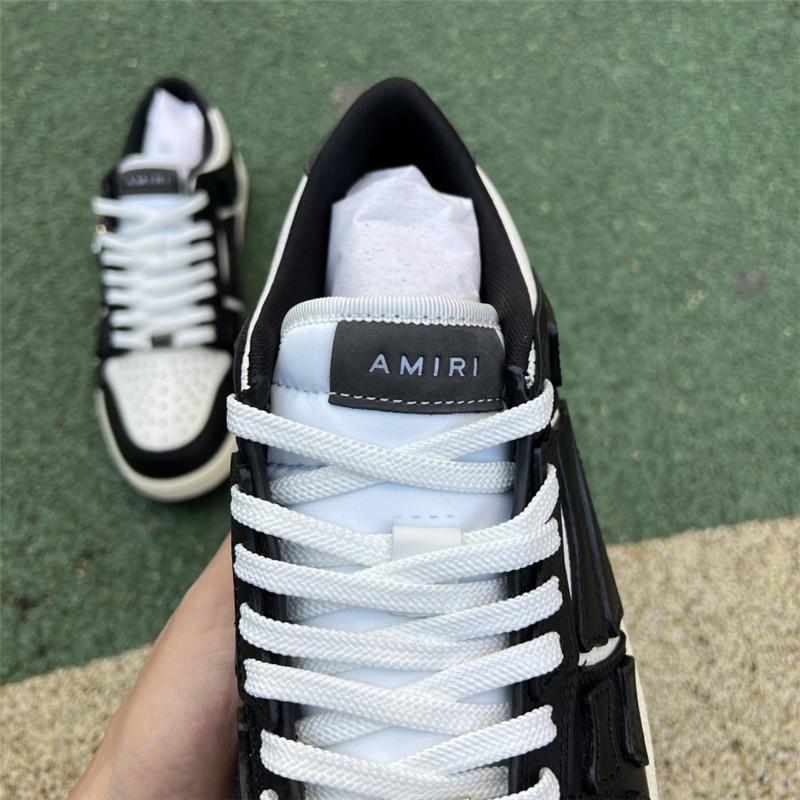 Pk God Amiri Men''s Skel LOW Sneakers BLACK retail materials ready to ship